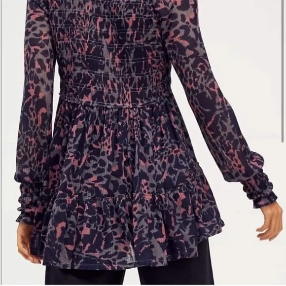Free People Dark Romance Tunic in Dark Combo Size S - Picture 5 of 11
